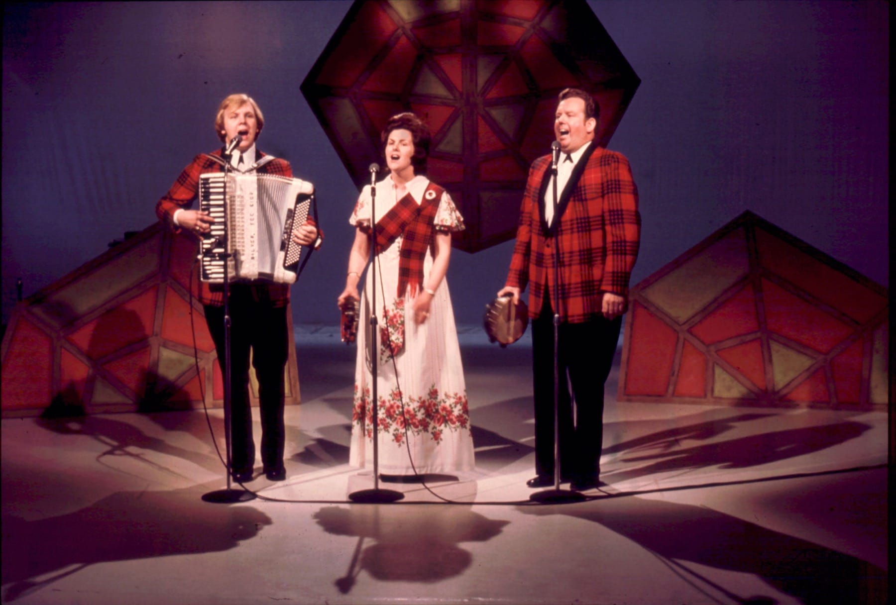 Philip Cameron performing on television