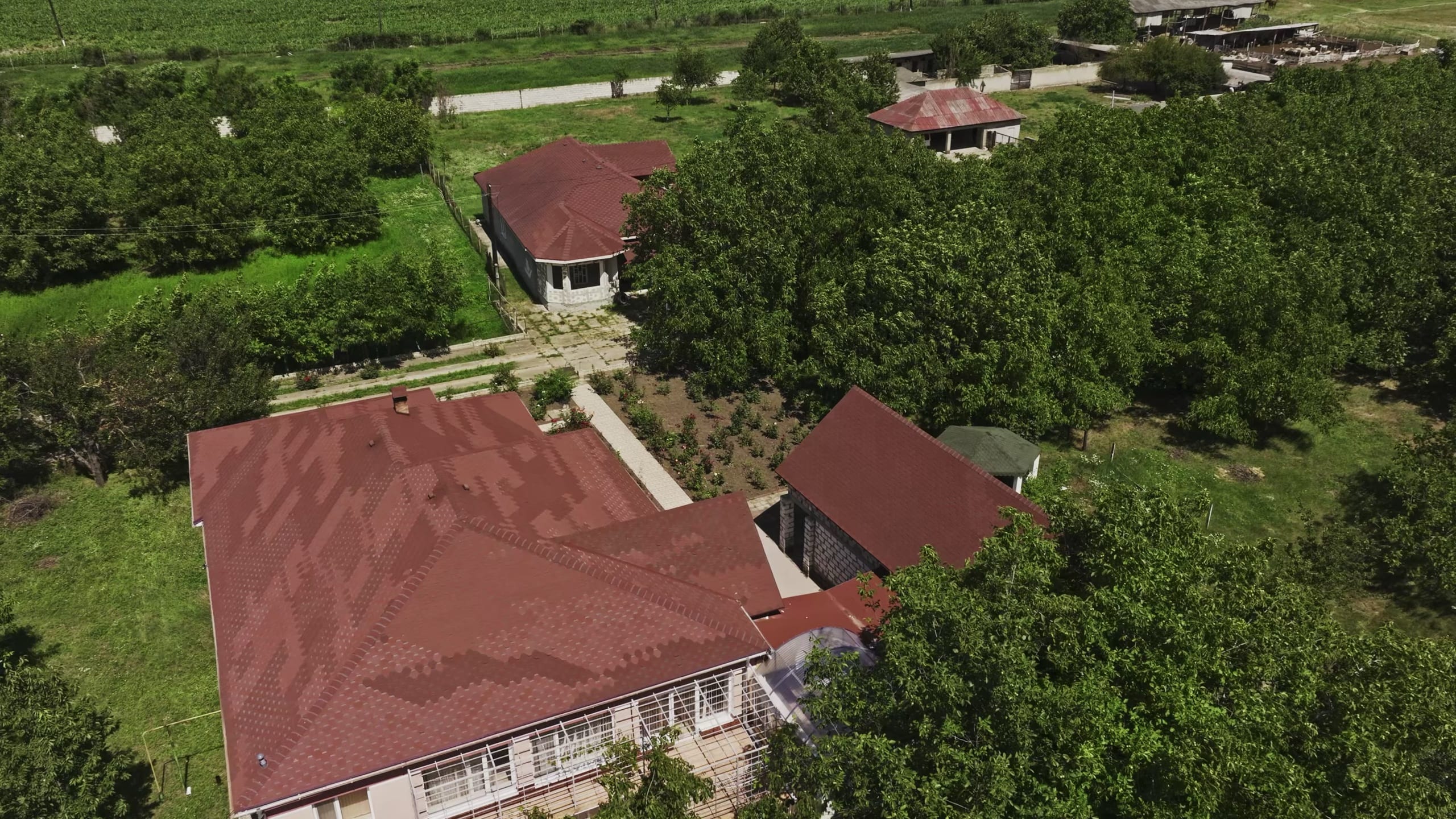 Aerial view of the Promise House homes in Ungheni, Moldova
