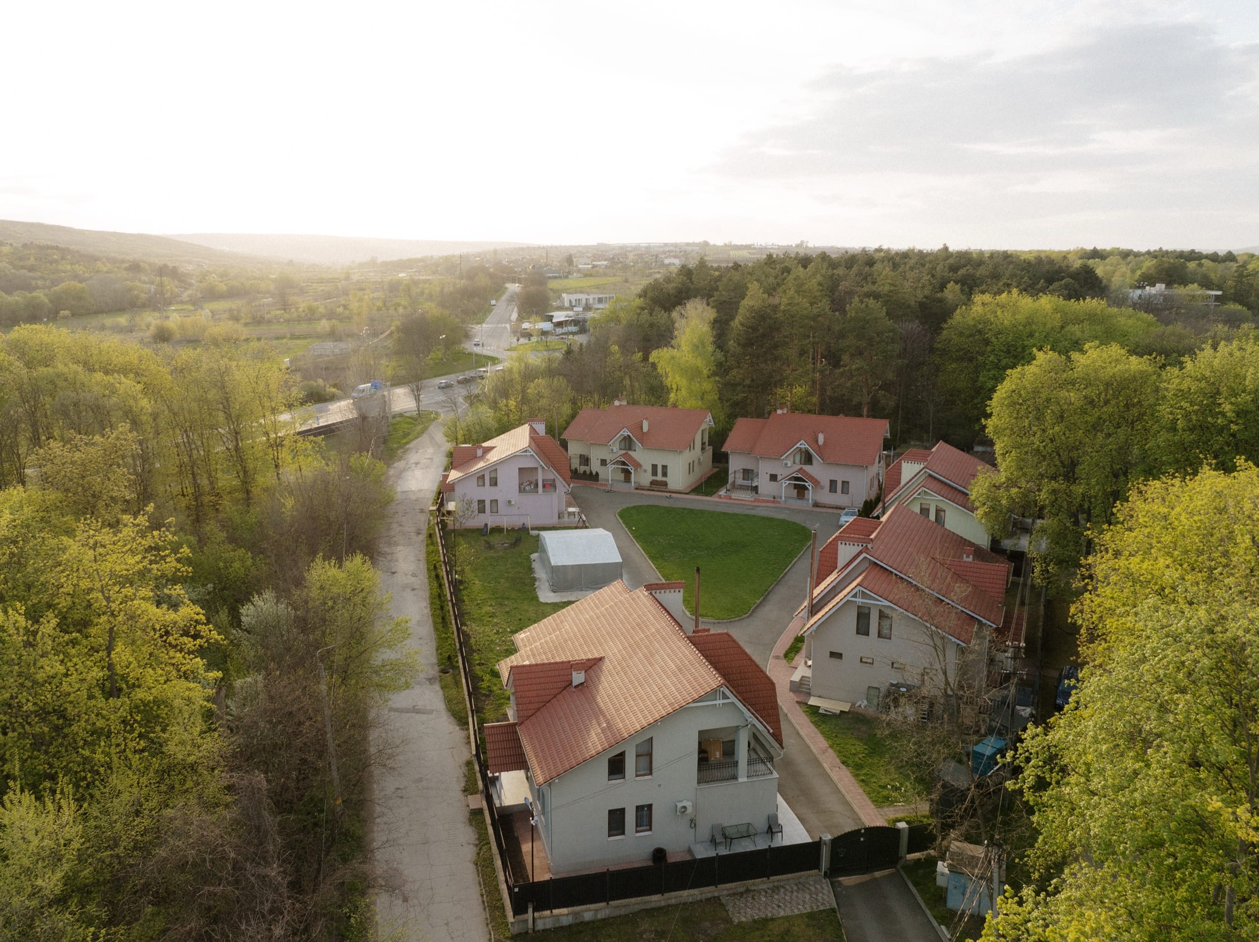 The family homes at Vatra Village, Moldova